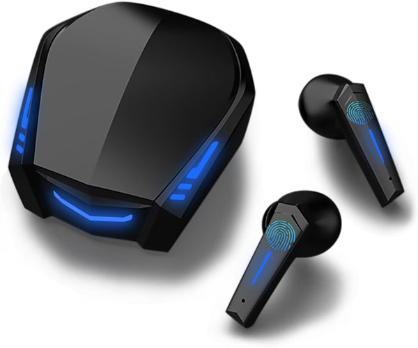 Yi-shaney Wireless Earbuds, Bluetooth 5.2 Gaming Earphones with Touch Control, Noise Cancelling Waterproof Headset, 18H