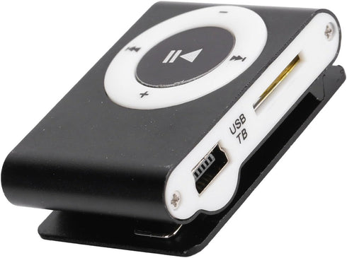 ASHATA MP3 MiniMP3 Mini Player, Portable Music Player with Clip, Digital Music Media Player BackClip Player