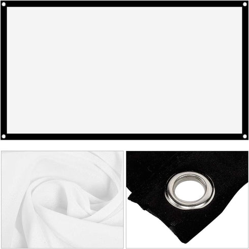 Tbest 72 Inches 16:9 Screen(72 inches) Camping Projector Screen for Tent,Projector Screen Thicken Portable Non Crease