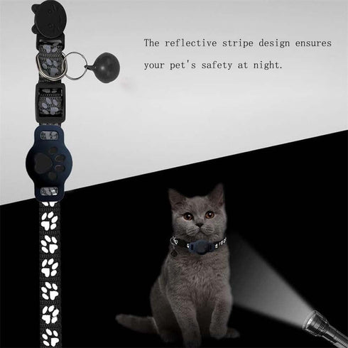Zeloman 19-26cm) GPS Pet Tracker Collar for Cats & Small Dogs, Lightweight & Waterproof with Safety Buckle, Anti-Loss