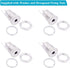 Fancasee 4 Pack 3.5mm x 1.35mm Female DC Power Jack Socket Panel Mount, Metal Power Supply Connector