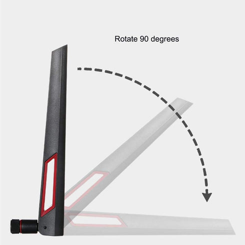 QYAJS 2.4GHz 5.8GHz 10 WiFi Antenna Dual Band DBI RP-SMA Router for PCI-E WiFi Network Card USB Wireless Adapter