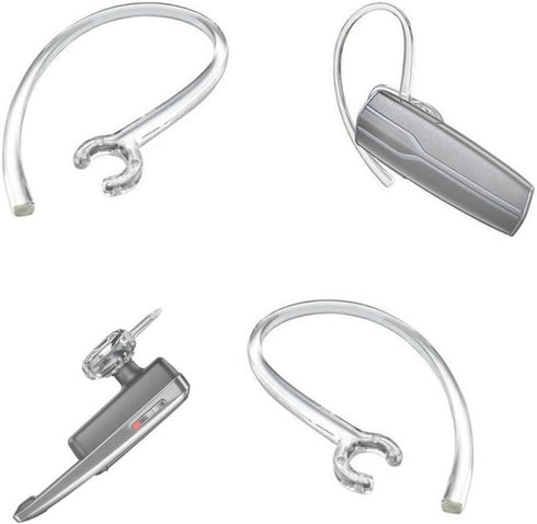 Universal Small Clamp Bluetooth Ear Hook Loop Clip Replacement - Set of 9 Clear