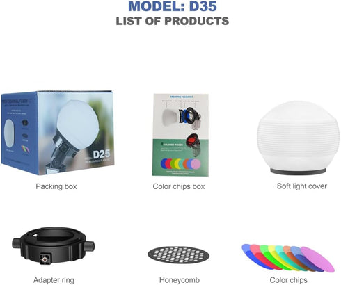 Photography Lighting Flash Diffuser Set, LENSGO Professional Flash Kit for Superior Light Control with Diffusion Dome