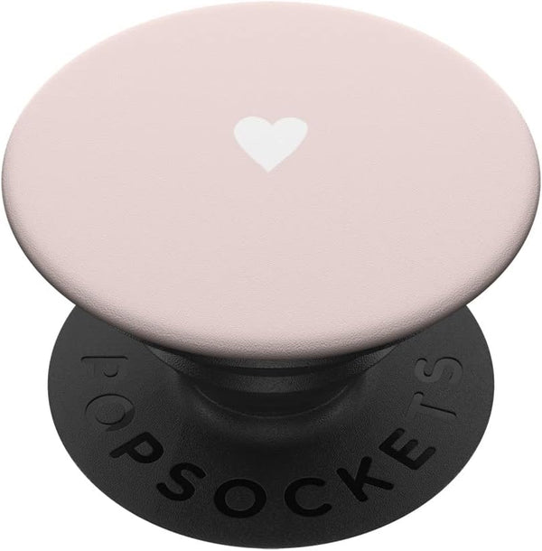 Baby Pink Cute Heart Hand Drawn Minimalist Digital Art PopSockets Standard PopGrip