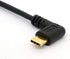 Angle USB Type C to Micro USB Cable, 90 Degree USB-C Male to Micro-B Male Adapter for Charging