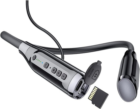 Wireless Bluetooth Headphones with TF Card Slot, 100H Playtime Neckband Earbuds for Sports, Home Office, Video