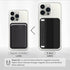 Sinjimoru Magnetic Wallet for iPhone, Magnetic Card Holder with Flap, Compatible with iPhone 15/14/13/12 Series