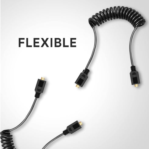 UCEC Coiled Micro HDMI to Micro HDMI Cable, 11.81"/30cm, for Gopro Cameras, Small HD Monitors
