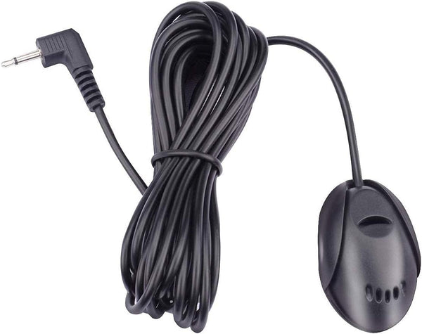 Mic 3.5mm External Microphone Assembly for Car Bluetooth Enabled Audio Stereo Radio Receiver with 3m Cable