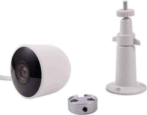 HOLACA Wall Mount for Nest Cam, Versatile Aluminum Bracket for Google Nest Cam Outdoor Security Camera (White-Aluminum)