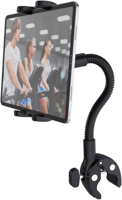 Cuxwill Tablet Holder Bike Mount Fit 4-13" iPad Phone for Peloton Treadmill, Upgrade