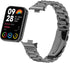 Straps for Xiaomi Mi Band 8 Pro/Redmi Smartwatch 4, 18MM Steel Mesh Wristband Bracelet, Protective Frame for Women Men