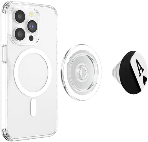 Poker PopSockets MagSafe PopGrip for iPhone - Gambling Ace of Spades Card Casino Black