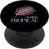 Feeling Tropical Palm Leaf Summer Vibes Beach PopSockets Standard PopGrip for Phone