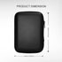 SYIDINZN 2.5 Hard Drive Carrying Case Storage Organizer Bag Multi-Purpose Universal Carry Pouch Compatible with Western