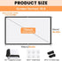 StepOK 16:9 60"|72"|84"|100"|120"|150" (72 inch Projector Screen, White Projector Screen, No Crease Home Theater