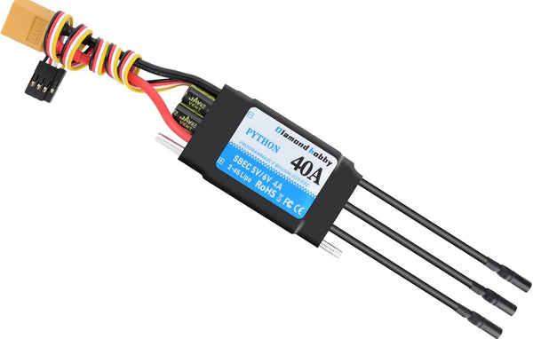 DH 40A 2-4S Waterproof Brushless ESC Electronic Speed Controller with 5V/6V 4A