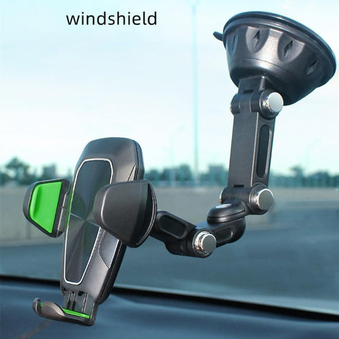 Car Phone Holder, Long Arm Truck Phone Mount Stand with Super Suction Cup Support Clamp for Dashboard & Windshield