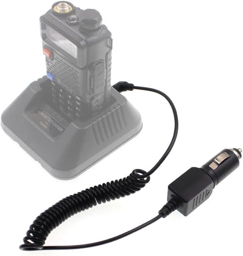 BAOFENG UV-5R Car Charger Cable (2 Pack) for UV-82, UV-9R, DM-1801, UVb2 Plus, BF-888S - DC 12-24V Travel Charger.