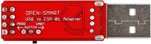 ESP-01S Programmer USB to ESP-01 Adapter for ESP8266 Wireless WiFi Module, 2PCS, 4.5-5.5V, 115200 Baud Rate