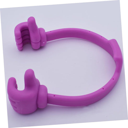 MOBUTOFU 2pcs Thumbs Gesture Phone Holder Flexible Mobile Phone Supports Desk Stands in Purple and Red