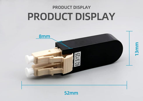 LC/UPC Fiber Optic Circuitors Connector - SM & MM Fiber Optic Loopback Adapter, LC Interface Signal Loop Connector