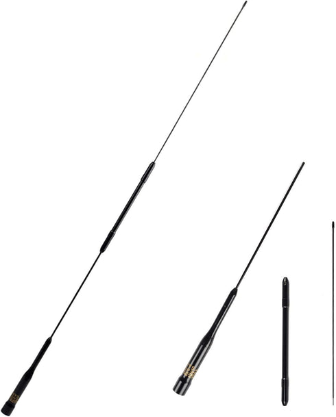 UAYESOK Dual Band 2meter 70cm Mobile Radio Antenna AZ507RB 29.5inch 144/430MHz PL259 Connector