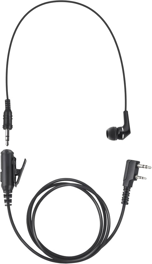 K1 in-Ear Headset Ptt Mic Earpiece - Universal Earbud Microphone for Baofeng, Kenwood, Retevis Walkie Talkie
