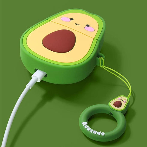 Coralogo Cute Compatible Airpods 1/2 Case, Cartoon Character Silicone Fruit Design Cover for Kids Teens