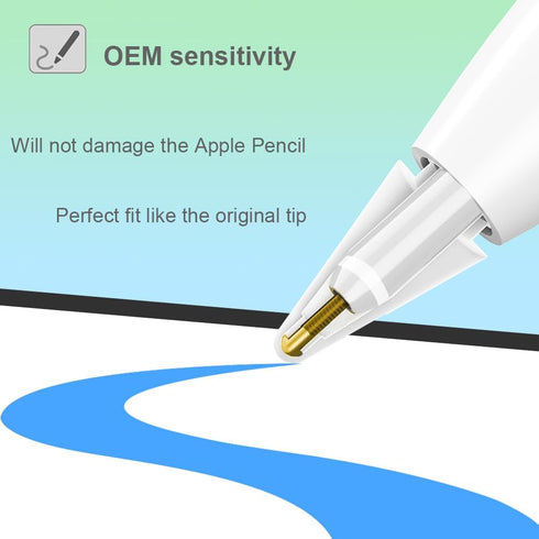 SIXFU Tips(4 Tips for Apple Pencil Tips, Apple Pencil Pro Tips, Apple Pen Tips, Case Accessories Compatible with iPad