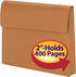 Smead 77142 2-Inch Expanding Wallet with Hook and Loop Closure, Letter Size, Redrope