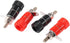 Lzzvibo 10pcs 4mm JS-910B JS-910B (5Black+5Red) Banana Plug Jack Connector Nickel Plated for Jack Socket Female Binding