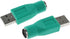 USB to PS2 Adapter 2PCS - Green PS/2 Female to USB Male Converter for Mouse and Keyboard.