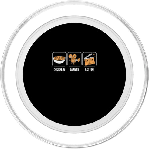 Purely Chickpea Pulse Funny Chickpeas Camera Action A Chickpea Farming Enthusiast PopSockets MagSafe PopGrip for iPhone