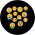 Funny Sarcastic Emoji Faces Teen Girl Humor Gift PopSockets Grip and Stand for Phones and Tablets