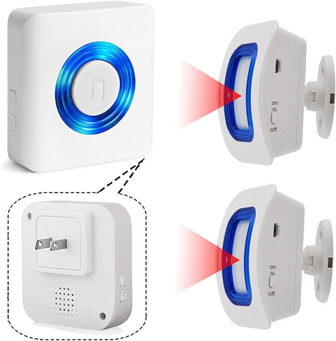 Wireless Indoor Motion Sensor Alarm, Bed Alarm and Fall Prevention for Kids/Elderly/Dementia Patients (2 Motion