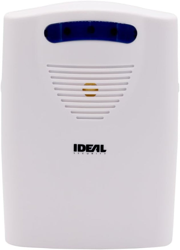 Ideal Security Wireless Chime SK664 - 6 Different Sounds, LED Alert, Battery Powered, Works with All SK6 Sensors, White