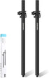 Set of 2 Speaker Pole for Subwoofer, Height Adjustable, Fits M20 Threaded Mount and 35mm Mount Speaker Extender