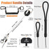 Ominia Retractable Phone Tether Lanyard: Anti-Theft Retractable Phone Lanyard with Universal Phone Tether Cord Wrist & Finger Lanyard Phone Tether Tabs