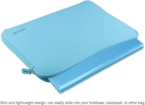 Arvok 11 11.6 12 Inch Laptop Sleeve Case, Water-Resistant Neoprene Cover for MacBook Air 12, Baby Blue