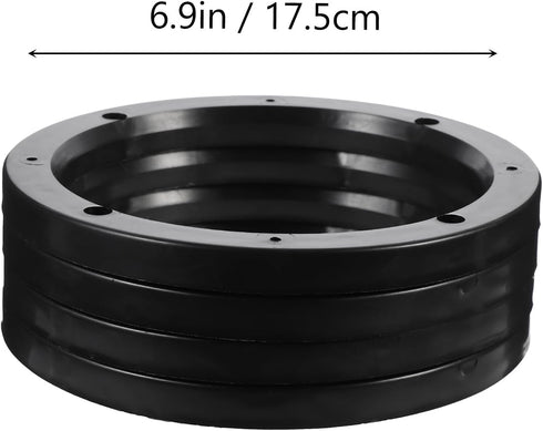 ULTECHNOVO 4 Pcs Universal Fit Car Speaker Spacer, 6.5 Inch Adaptor Ring Mounting Bracket for Plastic Car Stereo