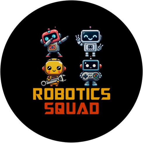 PopSockets Standard PopGrip - Matching Robotics Squad Robot Designs for Tech Lovers