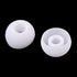 uxcell 50 Pcs Silicone Earbud Tips, 4mm Inner Hole Noise Isolation Covers for Most In-Ear Headphones, White