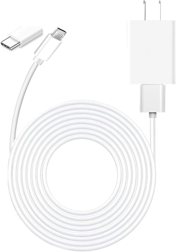10ft Power Adapter Plug 9V Charger for Arlo Pro, Pro 2, Q, GO 1, Essential Spotlight/XL, Blink Outdoor 3/4 Camera