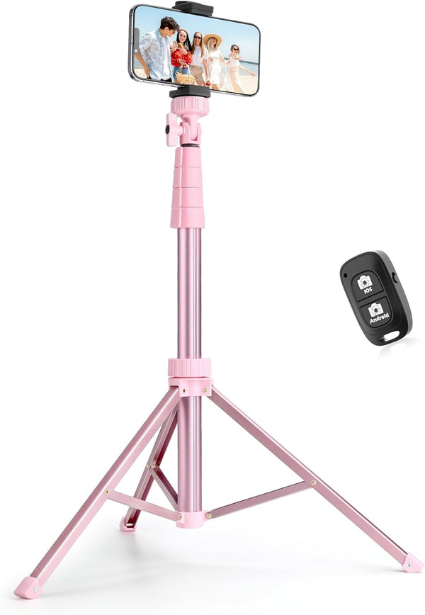 SENSYNE 72" Phone Tripod & Selfie Stick, Extendable Cell Phone Tripod Stand with Wireless Remote and Phone Holder,