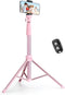 SENSYNE 72" Phone Tripod & Selfie Stick, Extendable Cell Phone Tripod Stand with Wireless Remote and Phone Holder,
