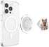 Cute Yorkie Puppy With Bow Watercolor Butterflies PopSockets MagSafe PopGrip for iPhone