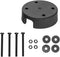 ARKON Mounts SPAMPSCBL Round Mounting Spacer Plate for Cord & Cable Management - 4-Hole AMPS Compatible