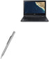 BoxWave Stylus Pen - FineTouch Capacitive Stylus for Acer TravelMate Spin B1 (TMB118) - Super Precise - Metallic Silver